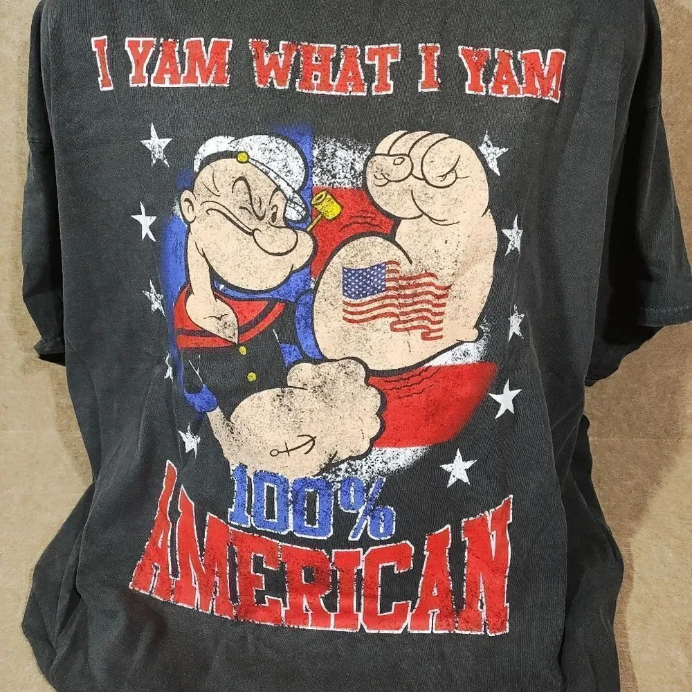 Popeye American Vintage Style Short Sleeve T-Shirt -R